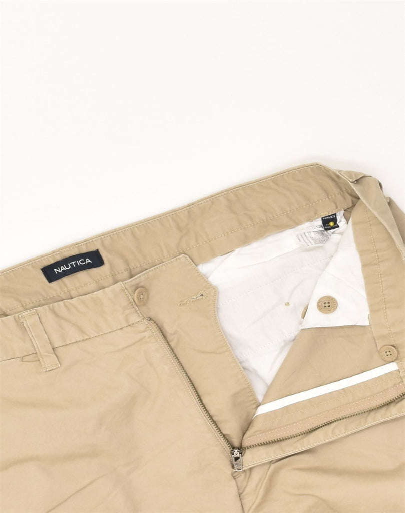 NAUTICA Mens Slim Casual Trousers W36 L32 Beige Cotton | Vintage Nautica | Thrift | Second-Hand Nautica | Used Clothing | Messina Hembry 