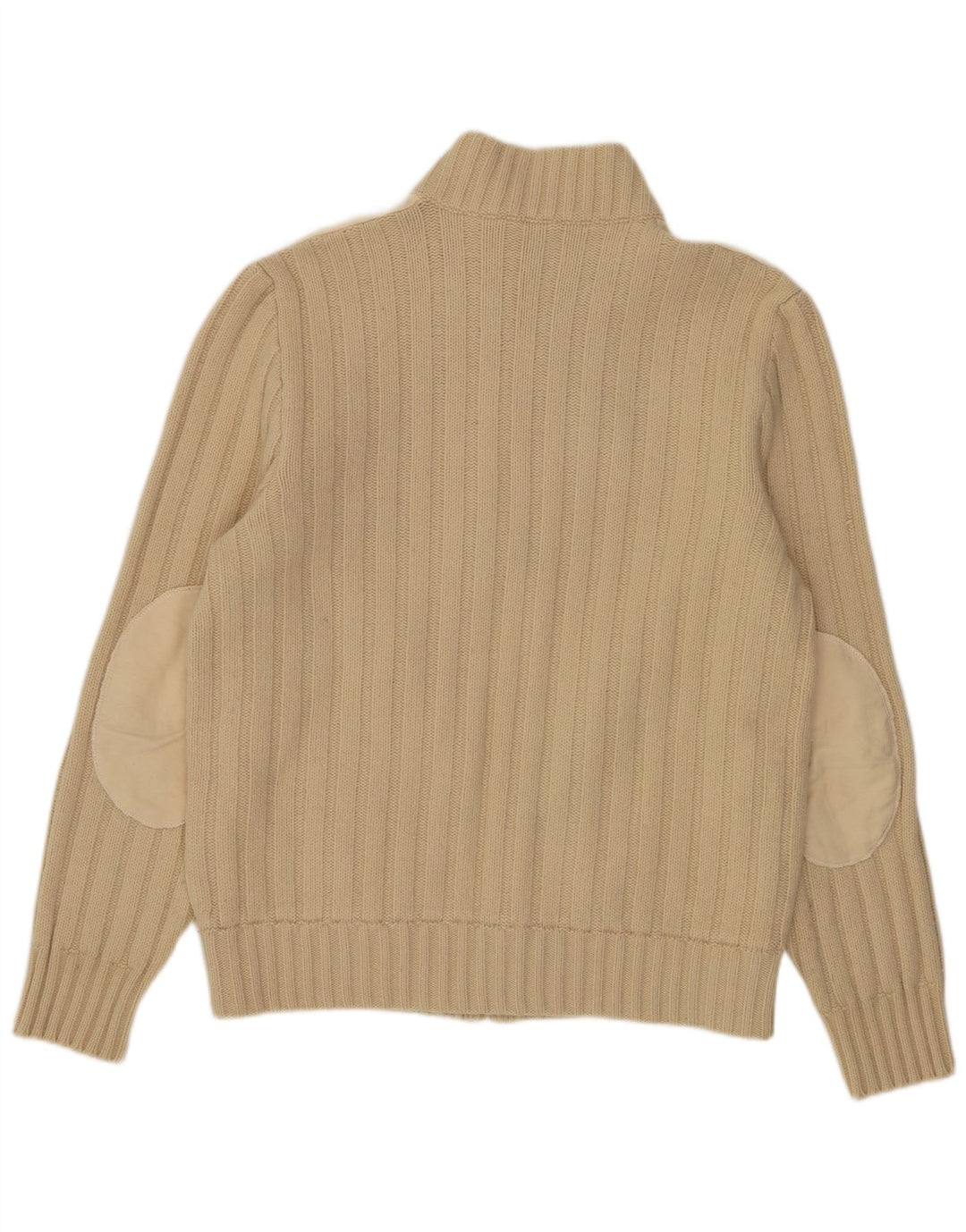 Gas Womens Cardigan Sweater UK 16 Large Beige Wool