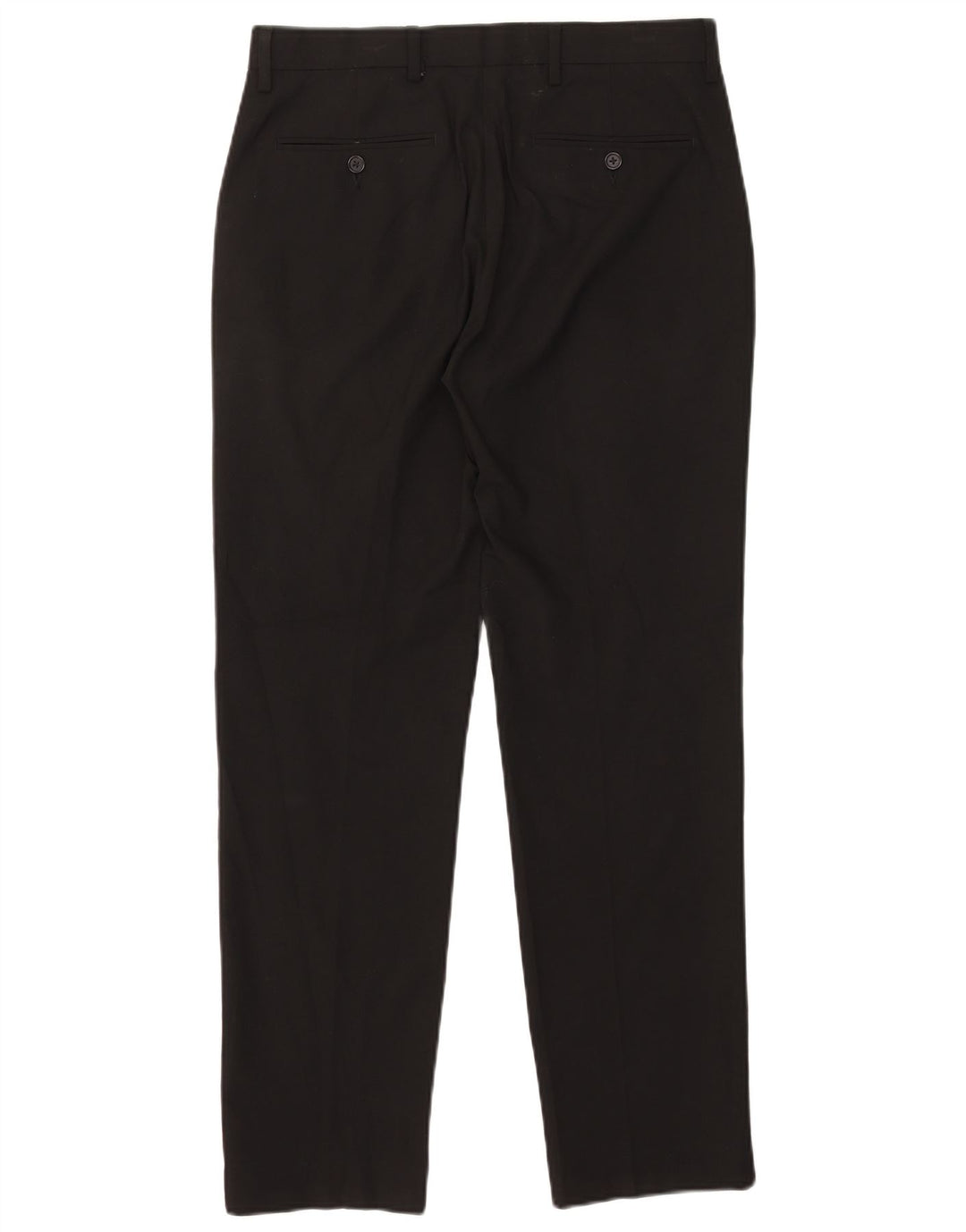 Marks & Spencer Womens Tailored Fit Slim Chino Trousers W32 L30 Black