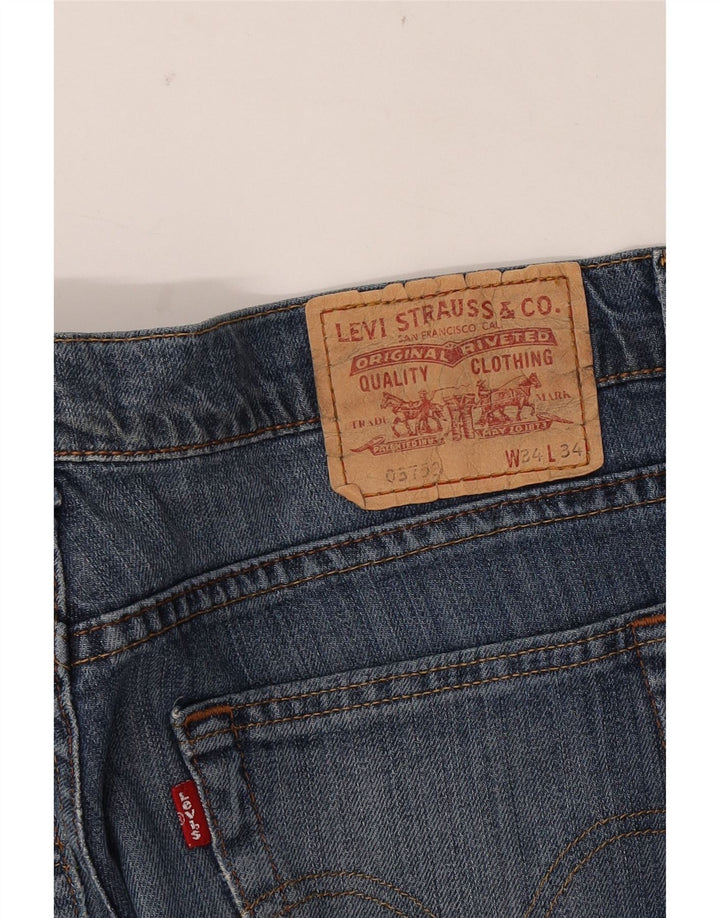 Levi's Mens Distressed Straight Jeans W34 L30 Blue