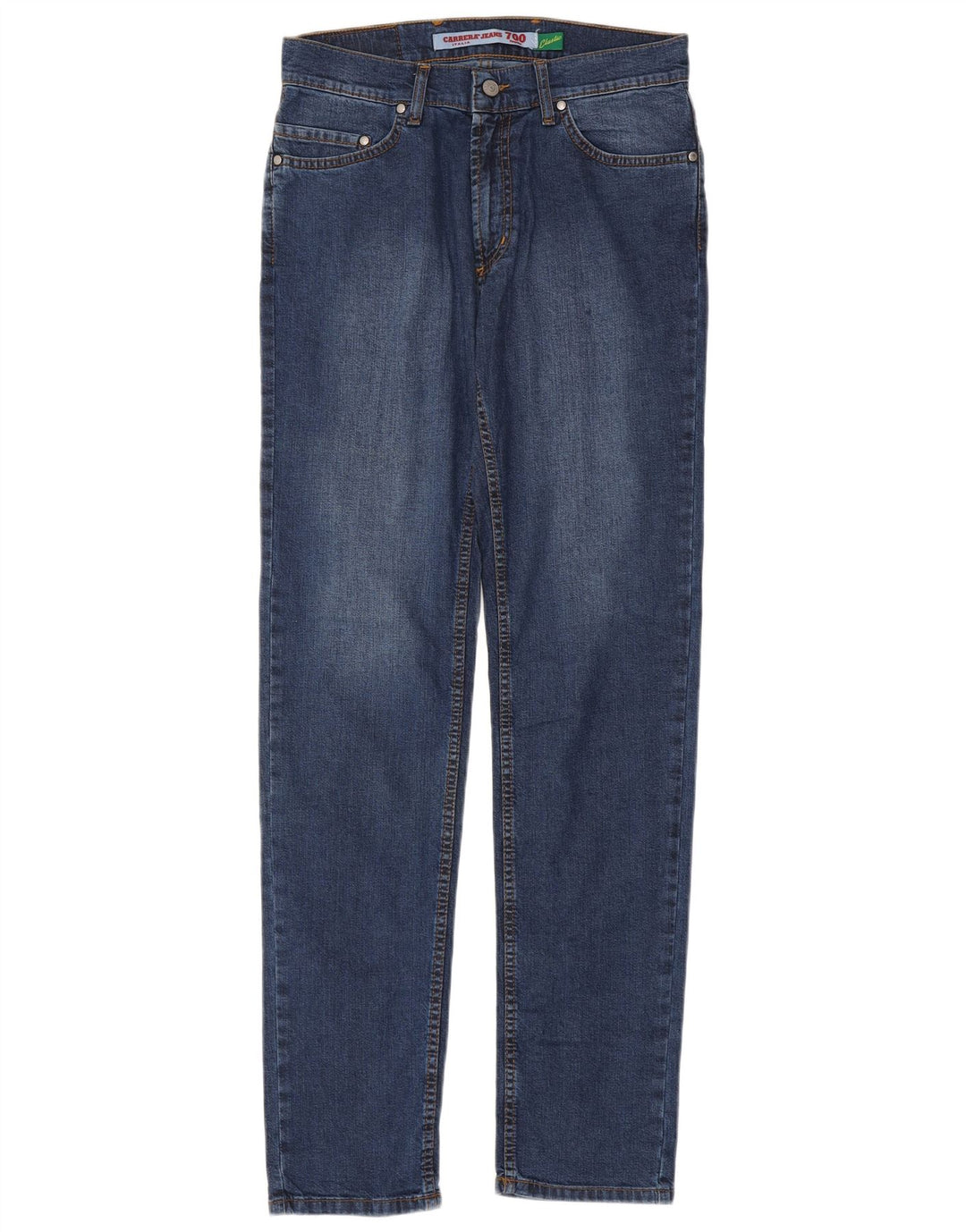 Carrera Mens 700 Regular Fit Straight Jeans W31 L33 Blue Cotton