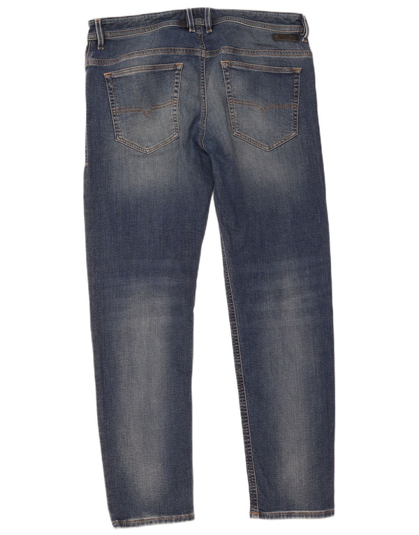 Diesel Mens Slim Jeans W36 L31 Blue Cotton