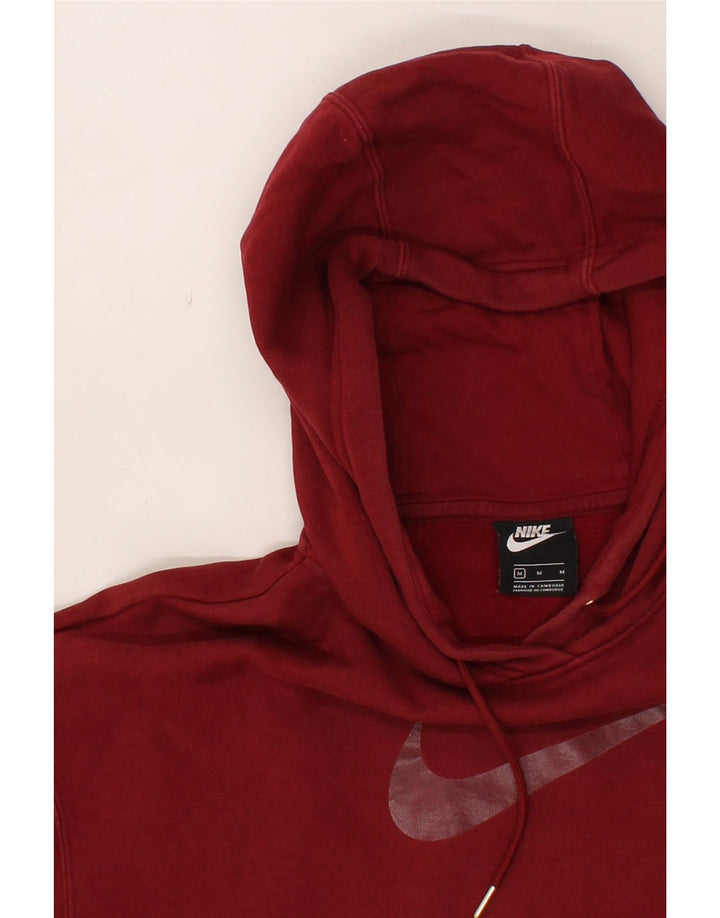 NIKE Womens Oversized Graphic Hoodie Jumper UK 14 Medium Red Cotton Vintage Nike and Second-Hand Nike from Messina Hembry 