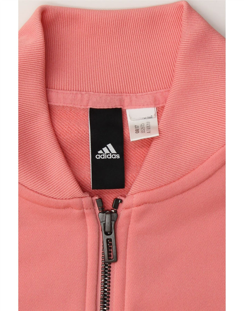 ADIDAS Womens Tracksuit Top Jacket UK 14 Medium Pink Vintage Adidas and Second-Hand Adidas from Messina Hembry 