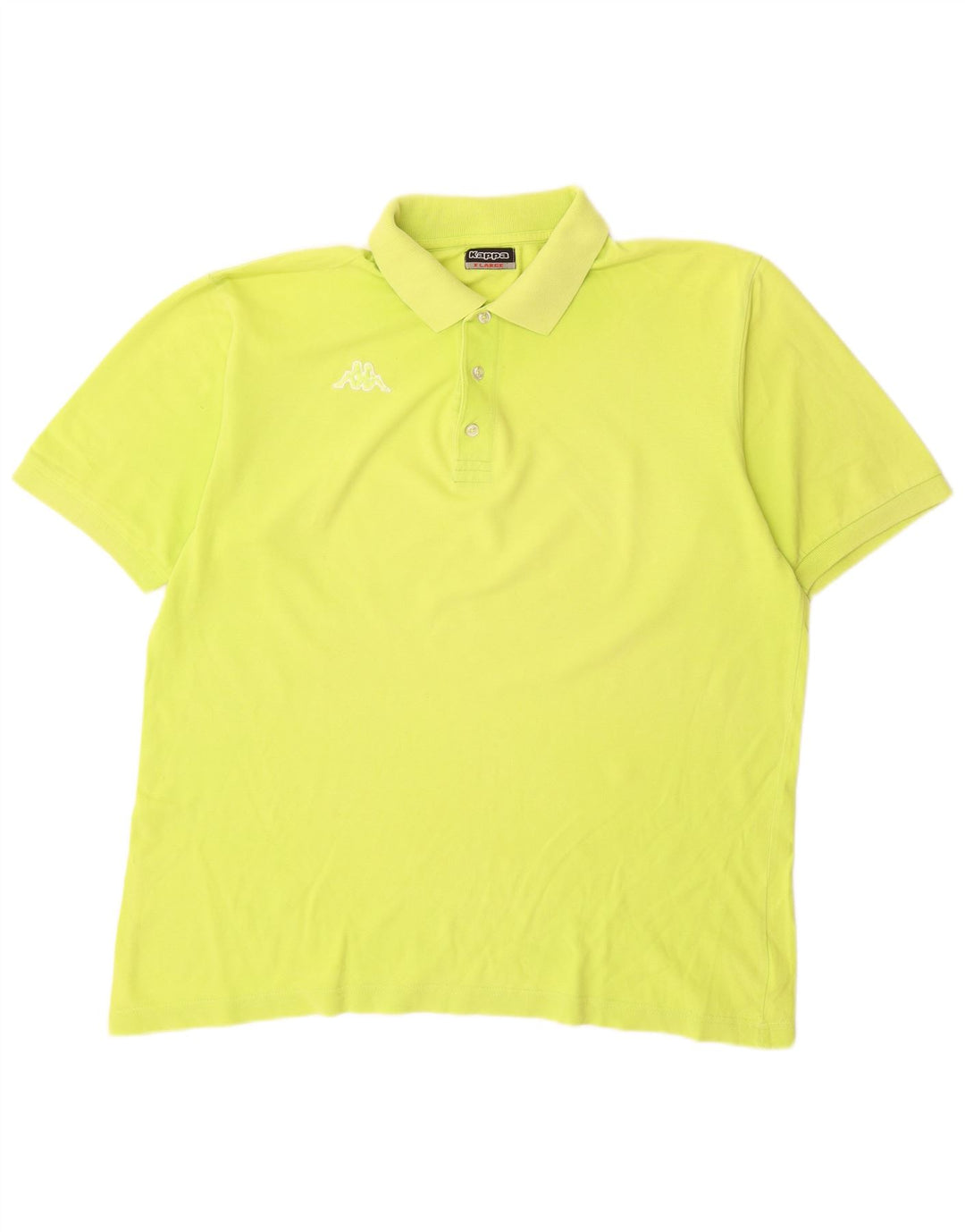 Kappa Mens Polo Shirt XL Green Cotton