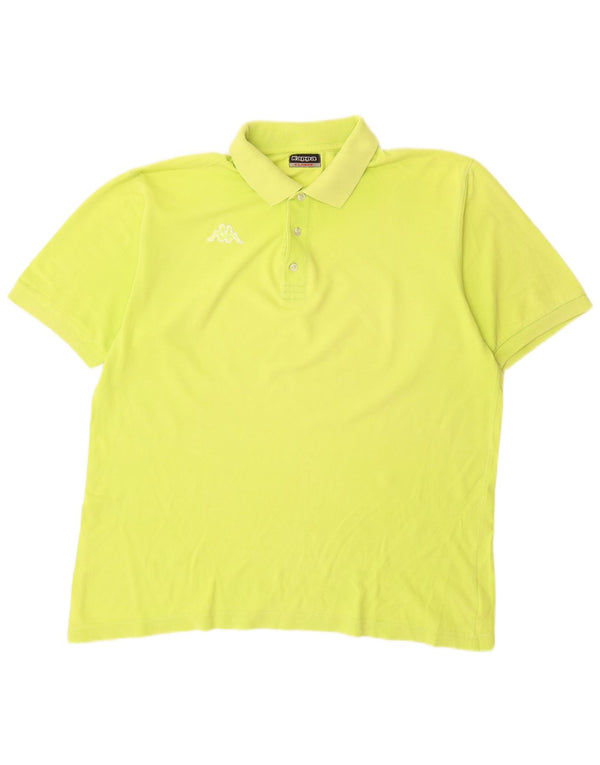 Kappa Mens Polo Shirt XL Green Cotton