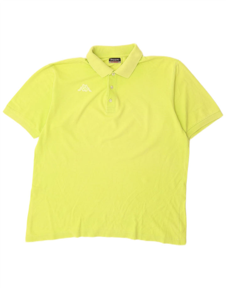 Kappa Mens Polo Shirt XL Green Cotton
