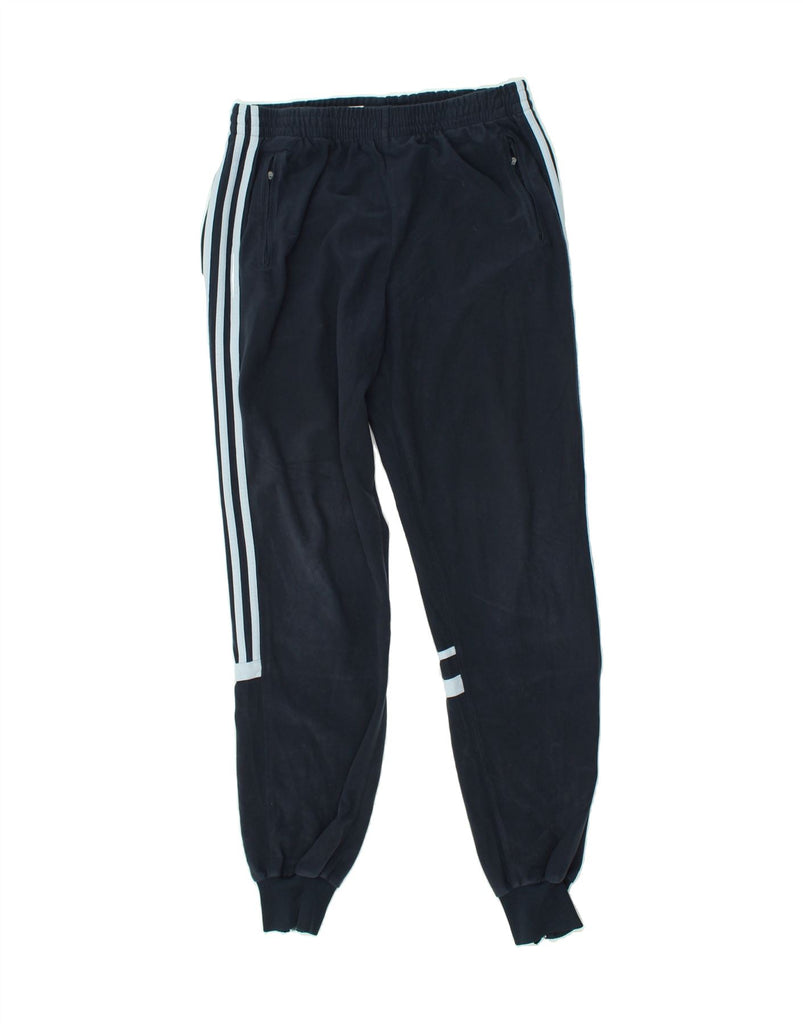 ADIDAS Mens Tracksuit Trousers Joggers Medium Navy Blue Polyester | Vintage Adidas | Thrift | Second-Hand Adidas | Used Clothing | Messina Hembry 