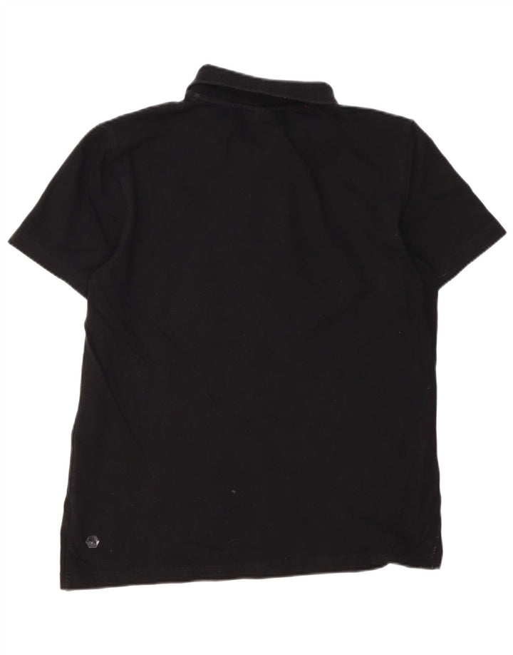 Puma Mens Polo Shirt Medium Black Cotton