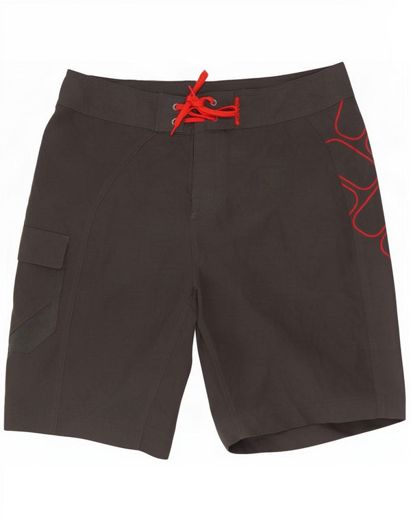 Columbia Mens Omni-Shield Graphic Cargo Swimming Shorts Medium Grey