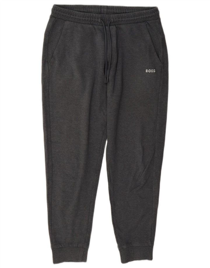 Hugo Boss Mens Tracksuit Trousers Joggers Small Grey Cotton