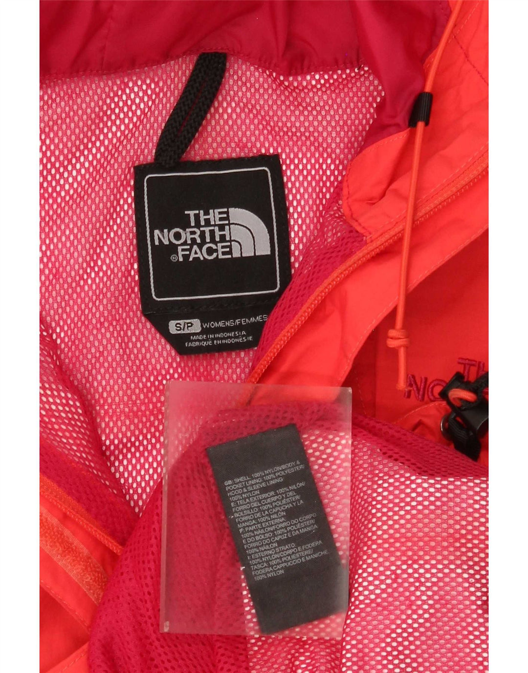 The North Face Womens Hyvent Hooded Oversized Rain Jacket UK 10 Small Red