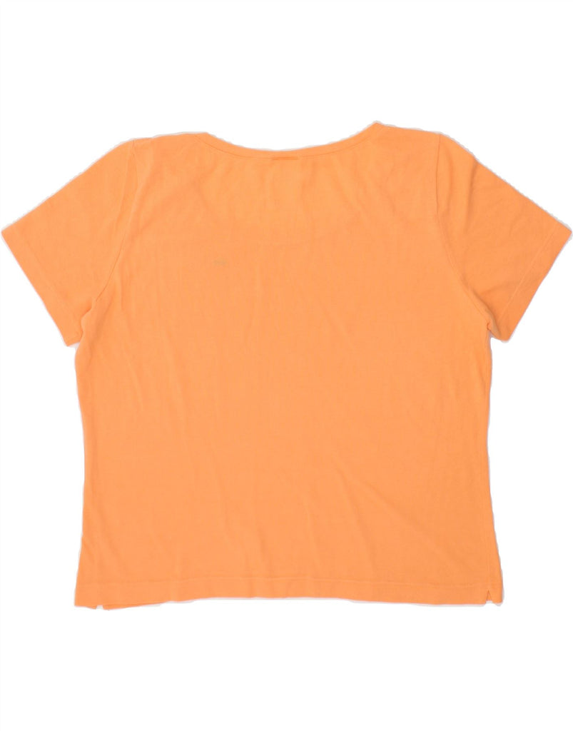 LACOSTE Womens Crop T-Shirt Top Size 46 XL Orange Cotton Vintage Lacoste and Second-Hand Lacoste from Messina Hembry 