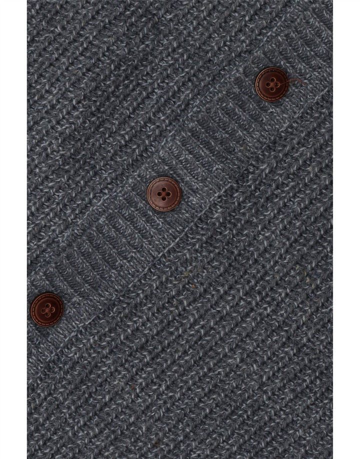 Marks & Spencer Womens Cardigan Sweater UK 10 Small Grey Flecked Acrylic