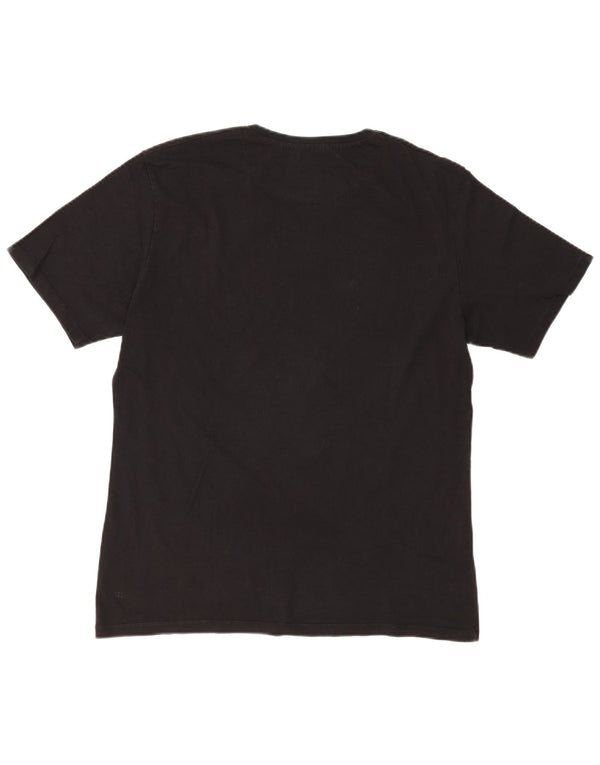 Zara Mens Graphic T-Shirt Top Large Black Animal Print