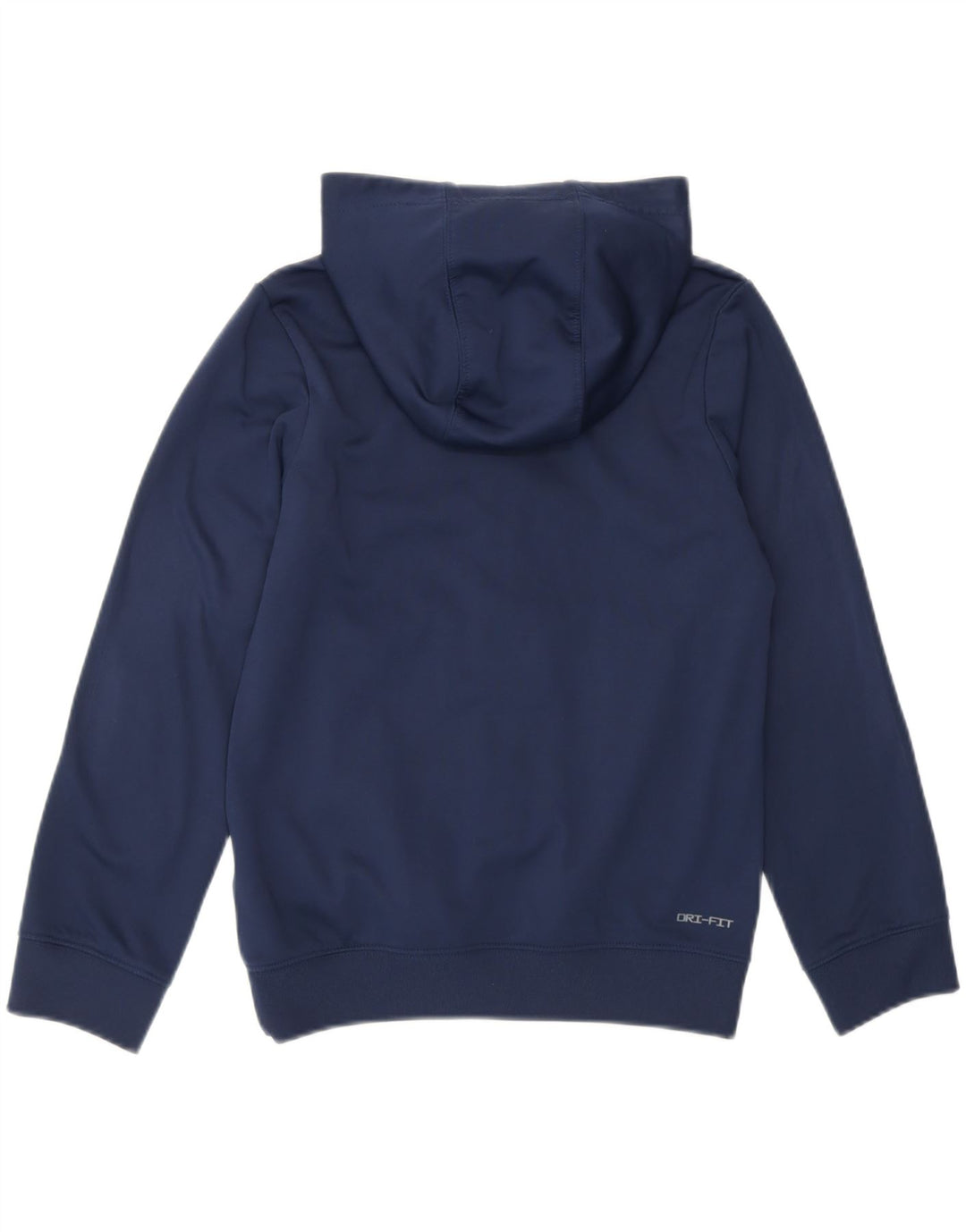NIKE Boys Dri Fit Zip Hoodie Sweater 10-11 Years Medium Navy Blue Vintage Nike and Second-Hand Nike from Messina Hembry 
