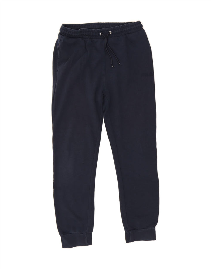 FILA Boys Tracksuit Trousers Joggers 13-14 Years  Navy Blue Vintage Fila and Second-Hand Fila from Messina Hembry 