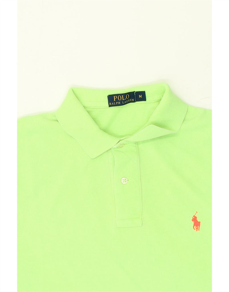 POLO RALPH LAUREN Mens Polo Shirt Medium Green Cotton | Vintage Polo Ralph Lauren | Thrift | Second-Hand Polo Ralph Lauren | Used Clothing | Messina Hembry 