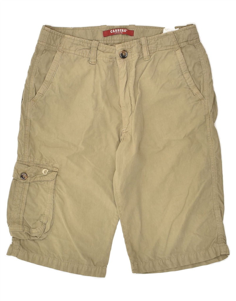 CARRERA Boys 618 Cargo Shorts 13-14 Years W26 Khaki Cotton | Vintage Carrera | Thrift | Second-Hand Carrera | Used Clothing | Messina Hembry 