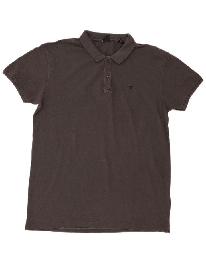Scotch & Soda Mens Polo Shirt 2XL Grey Cotton