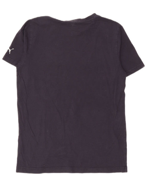 Puma Mens Red Bull Graphic T-Shirt Top Medium Navy Blue
