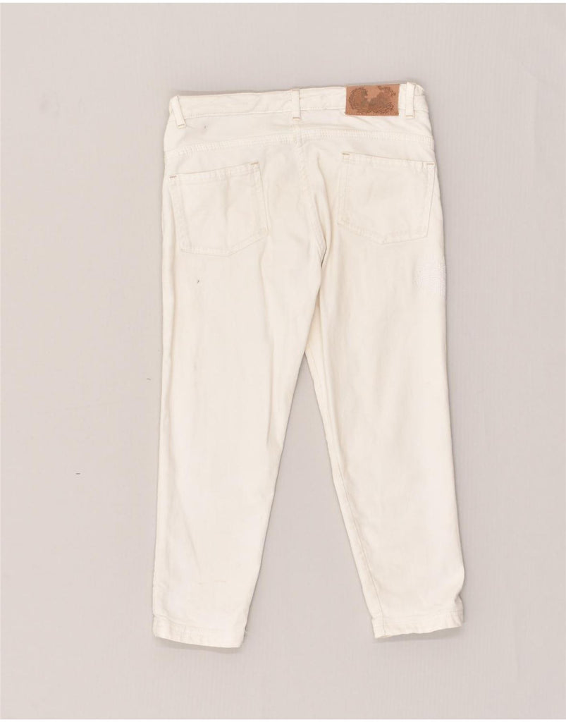 BURBERRY Girls Slim Jeans 9-10 Years W24 L18  White Cotton | Vintage Burberry | Thrift | Second-Hand Burberry | Used Clothing | Messina Hembry 