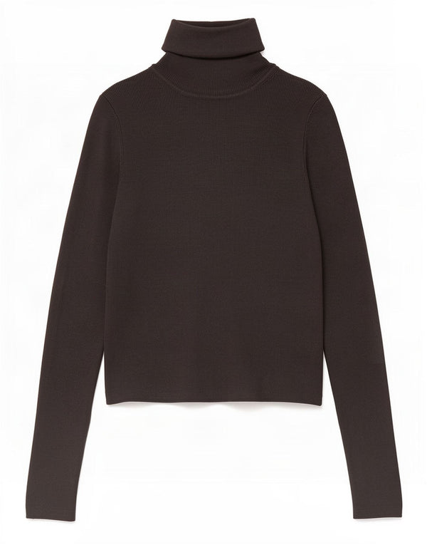 Zara Womens Crop Roll Neck Jumper Sweater UK 12 Medium Grey Viscose