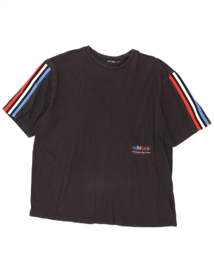 Adidas Mens T-Shirt Top XL Black