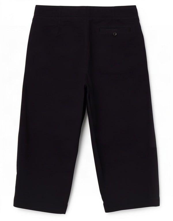 Cos Womens Straight Cropped Trousers EU 44 2XL W36 L26 Black Cotton