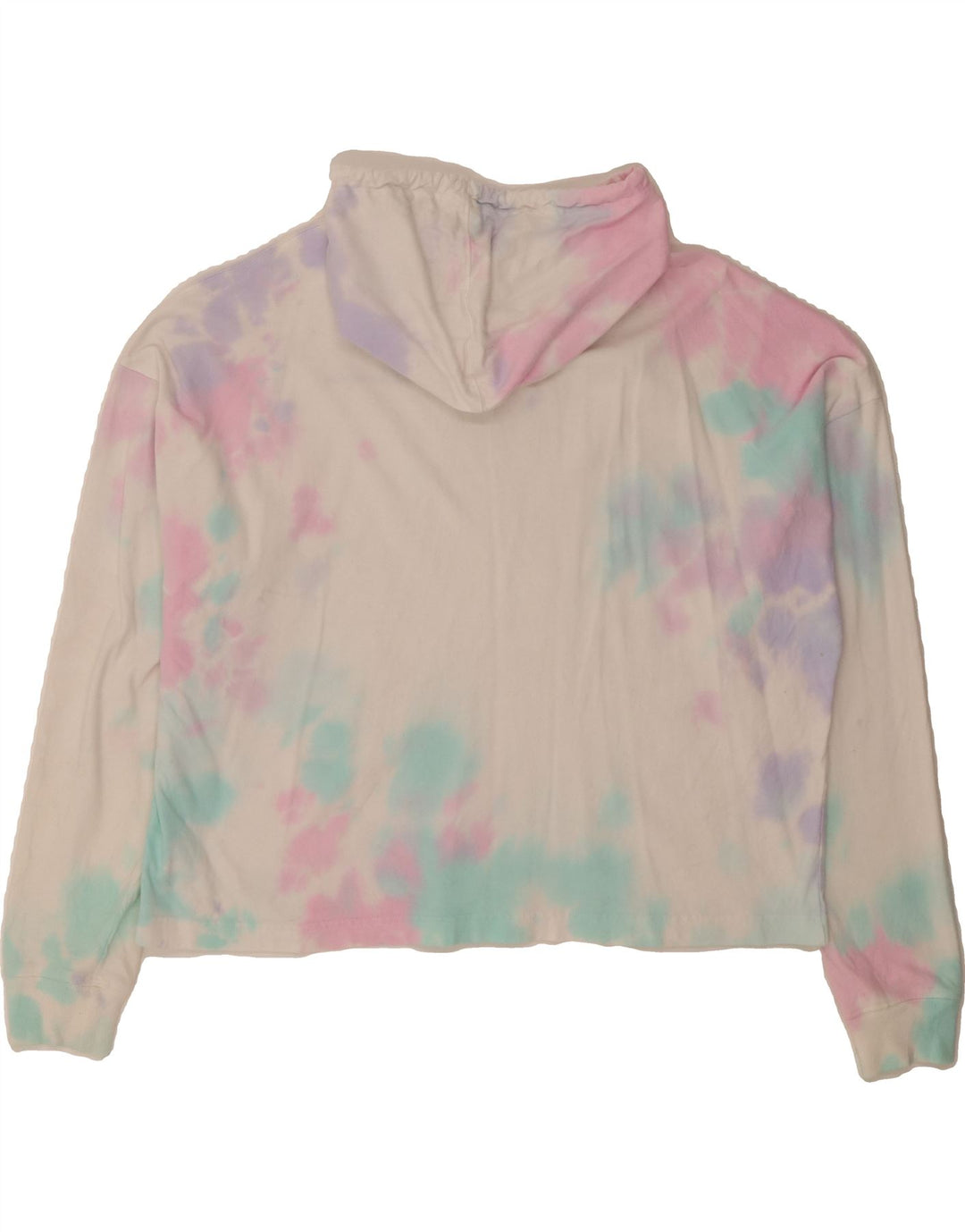 CHAMPION Womens Oversized Hoodie Jumper UK 16 Large Multicoloured Tie Dye Vintage Champion and Second-Hand Champion from Messina Hembry 