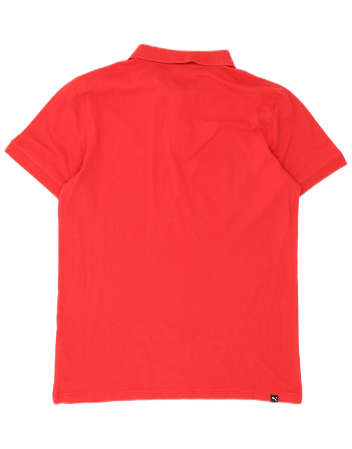 Puma Mens Polo Shirt Medium Red Cotton