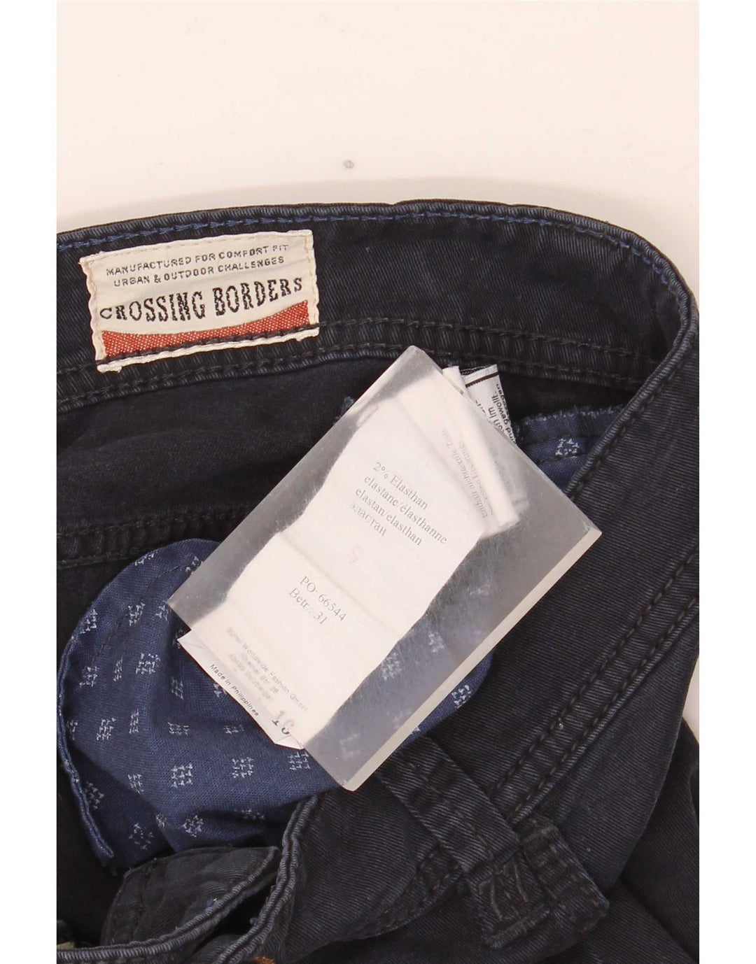 Camel Active Mens Straight Jeans W36 L32 Navy Blue Cotton