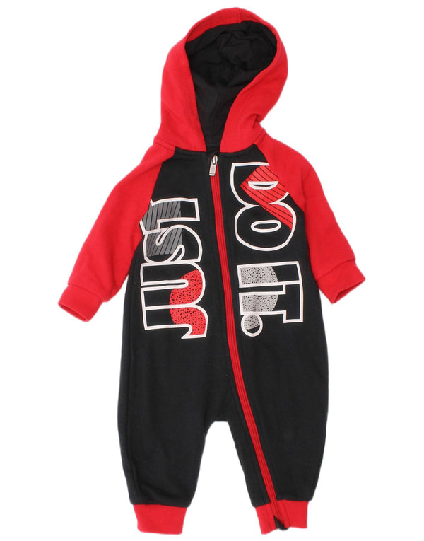 Nike Baby Boys Graphic Jumpsuit 3-6 Months Black Colourblock Cotton