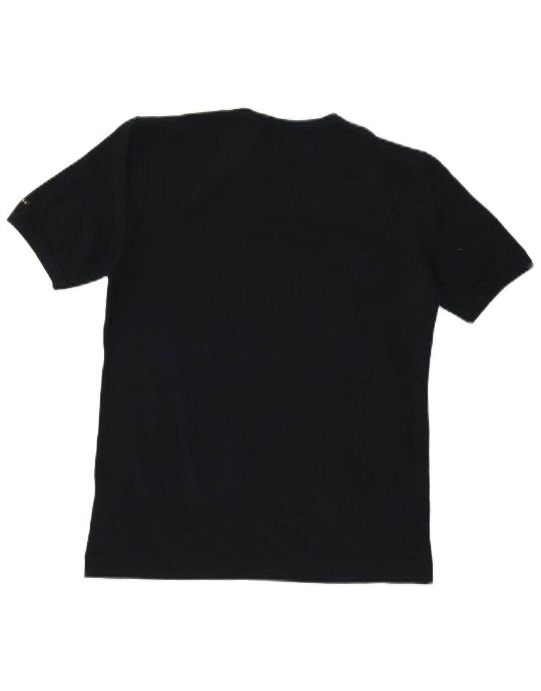 GUESS Womens T-Shirt Top UK 12 Medium Navy Blue Cotton