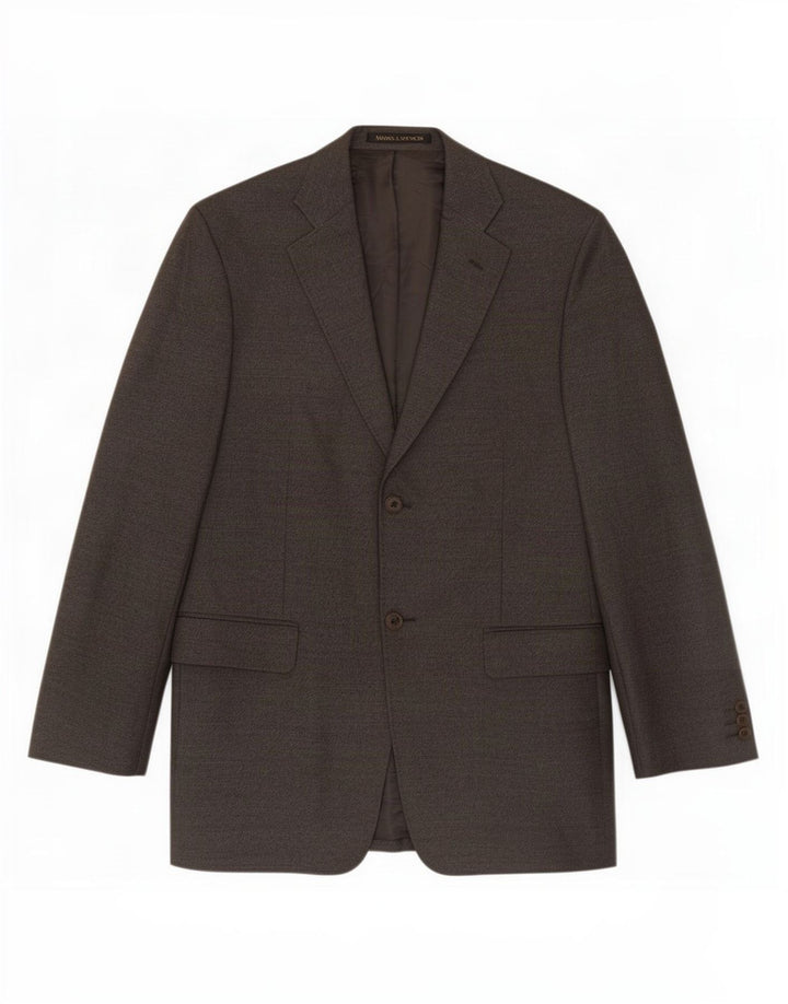 Marks & Spencer Mens 2 Button Blazer Jacket UK 42 Large Grey New Wool