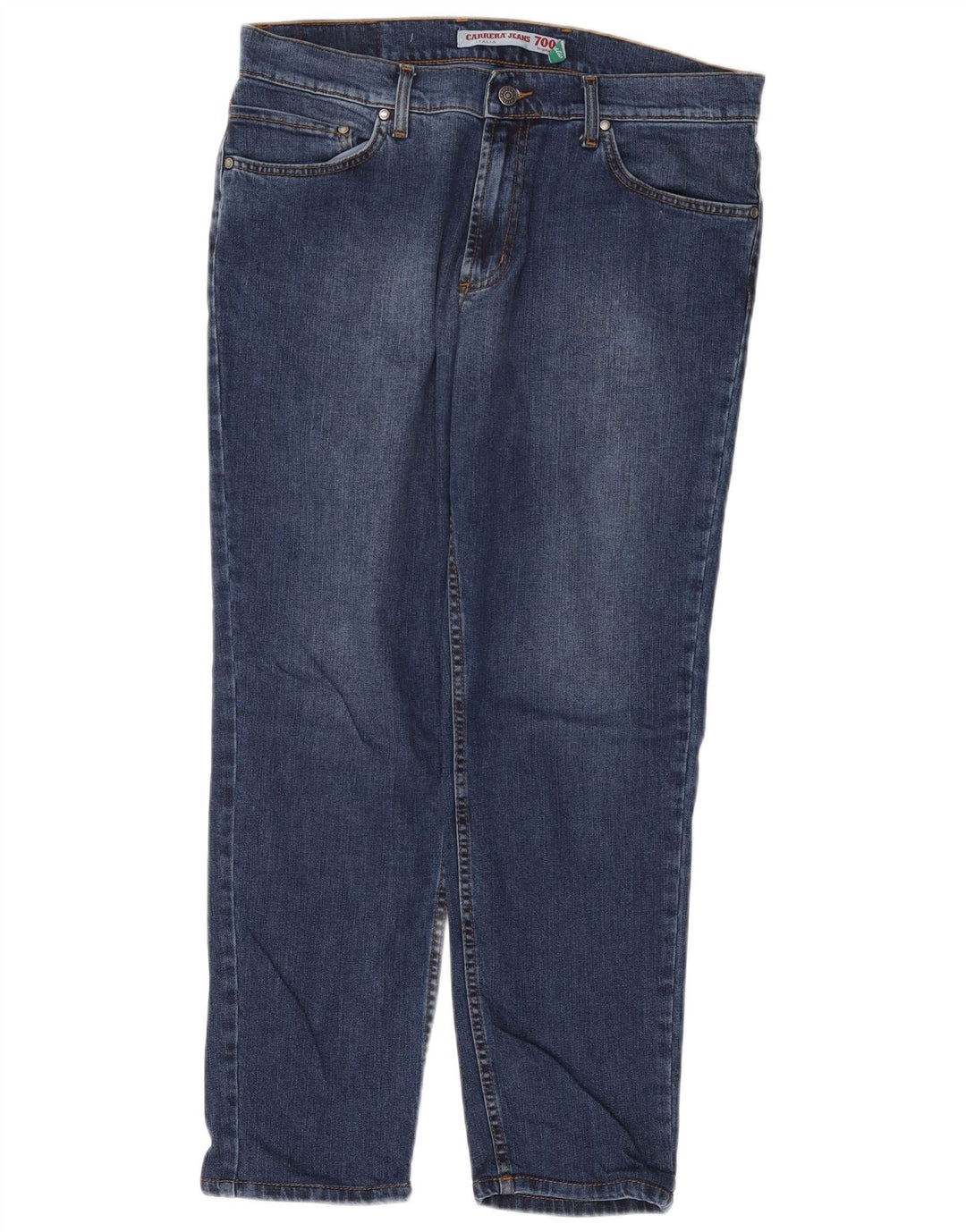 CARRERA Mens 700 Straight Jeans W36 L28 Navy Blue Cotton