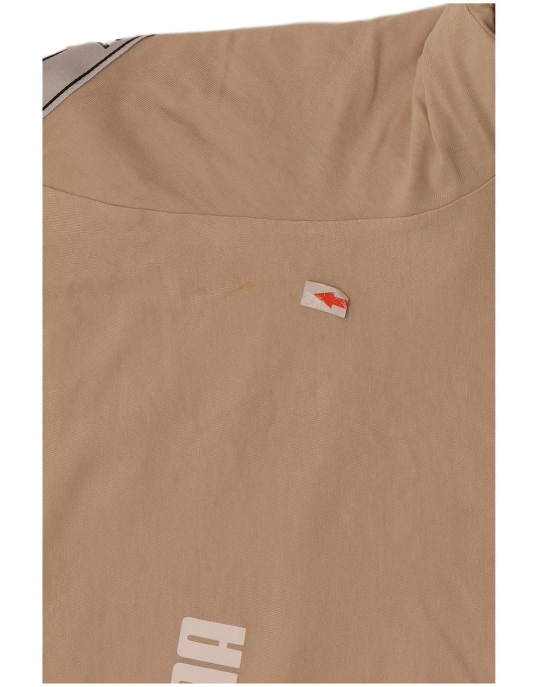 Puma Mens Graphic T-Shirt Top Medium Beige Colourblock Cotton