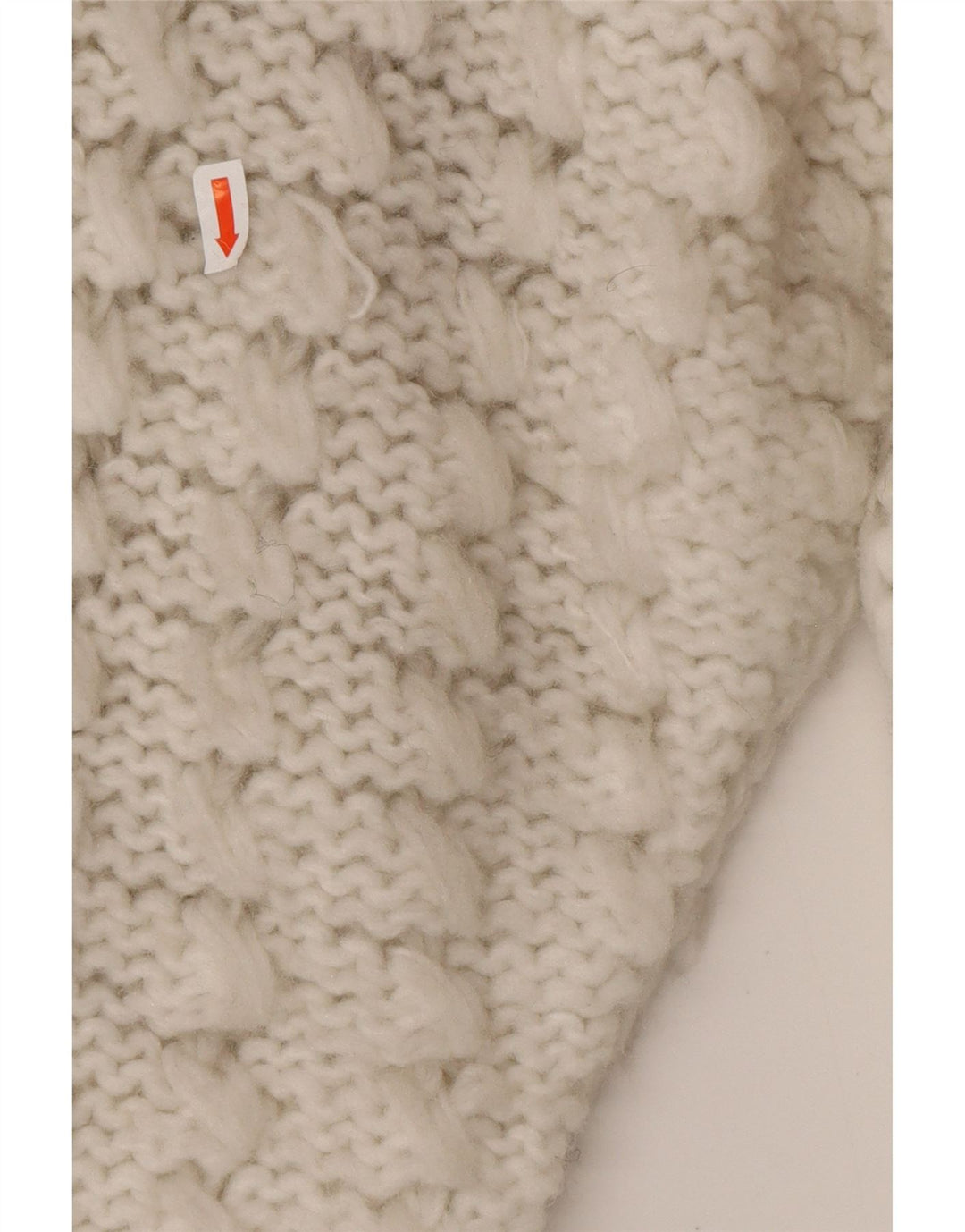 VINTAGE Womens Cardigan Sweater UK 14 Medium White