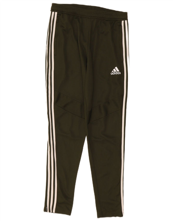Adidas Mens Climacool Tracksuit Trousers Medium Khaki Polyester