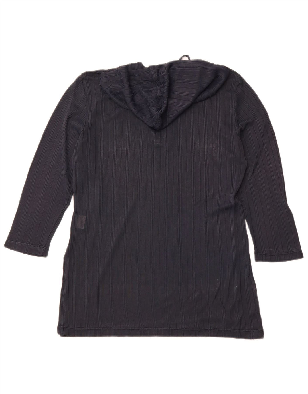 ARMATA DI MARE Womens Hooded Top 3/4 Sleeve IT 42 Medium Navy Blue Acetate