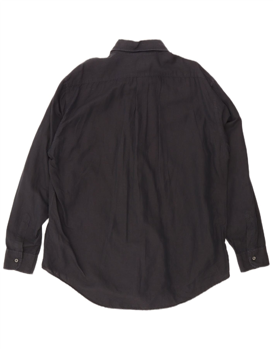 Trussardi Mens Shirt 2XL Black Linen