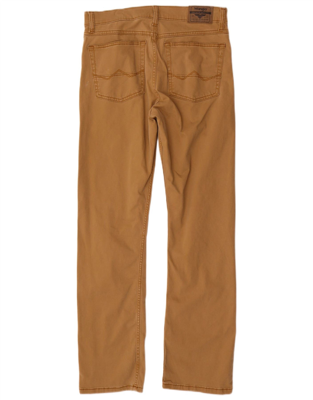 Wrangler Mens Straight Casual Trousers W30 L30 Brown Cotton
