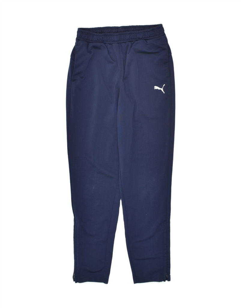 PUMA Boys Tracksuit Trousers 11-12 Years Navy Blue Polyester | Vintage Puma | Thrift | Second-Hand Puma | Used Clothing | Messina Hembry 