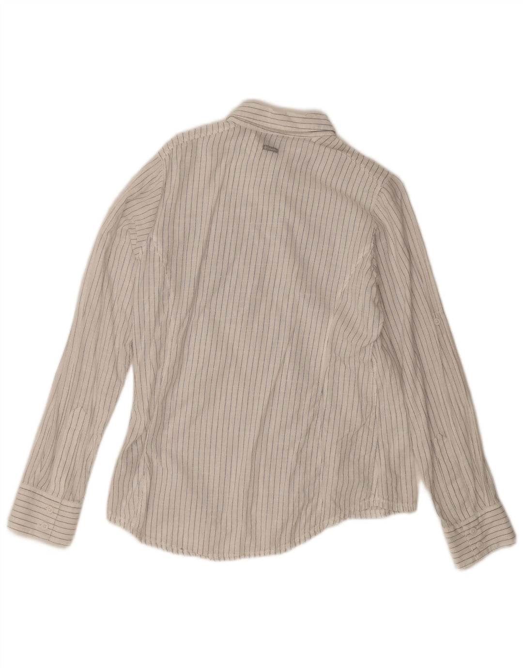 Columbia Womens Shirt UK 16 Large White Striped Cotton