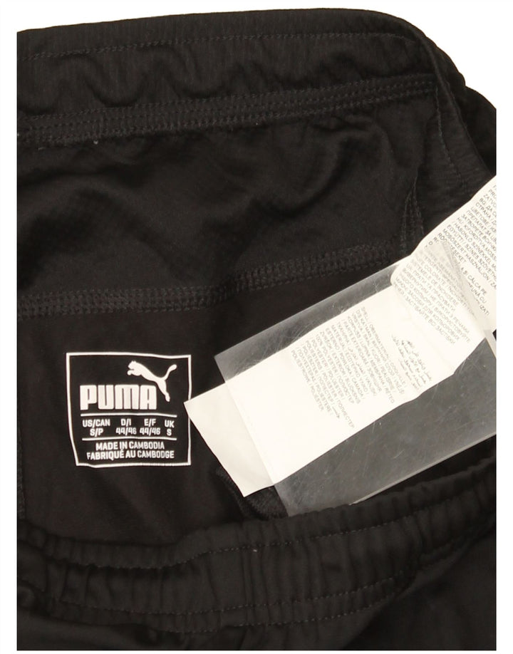 Puma Mens Graphic Tracksuit Trousers Small  Black Polyester