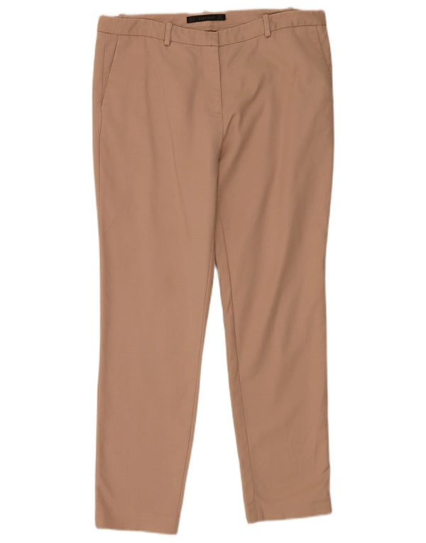 Zara Womens Slim Chino Trousers EU 40 Medium W30 L28 Pink Cotton