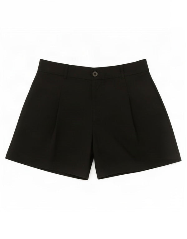 Zara Womens Pegged Chino Shorts Medium W28 Black