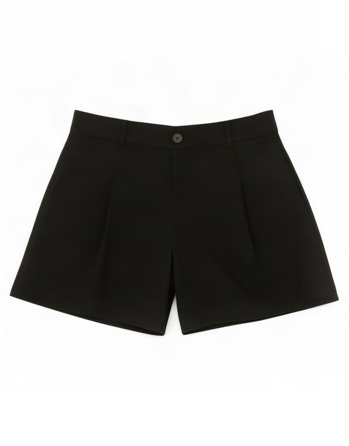 Zara Womens Pegged Chino Shorts Medium W28 Black