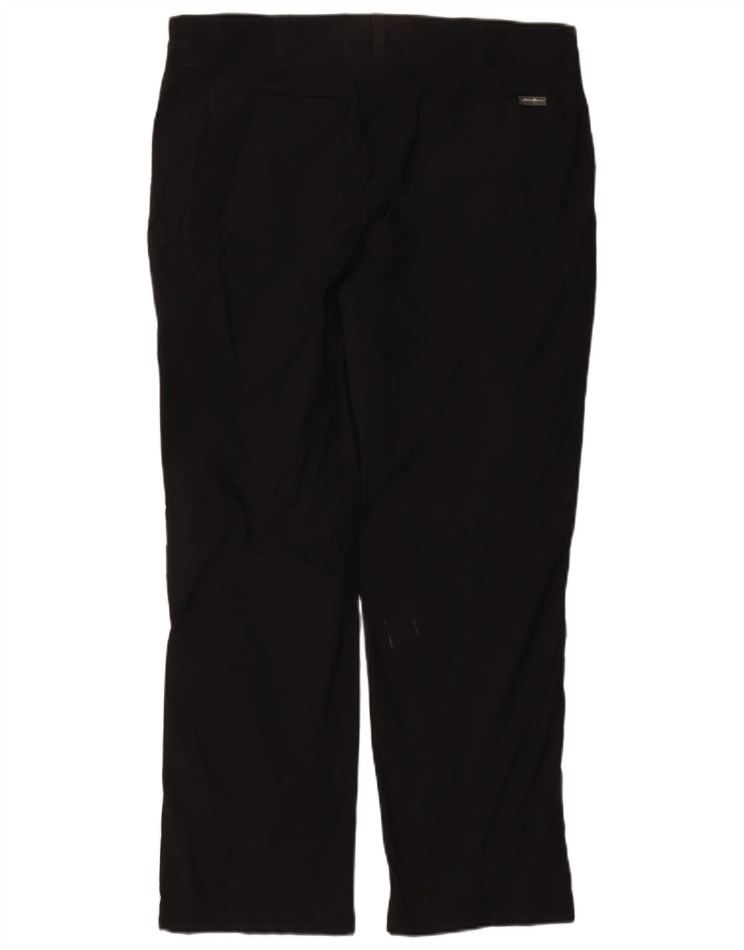 EDDIE BAUER Mens Straight Cargo Trousers W38 L30  Black Nylon