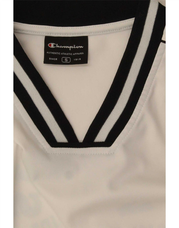 Champion Mens Graphic T-Shirt Top Small White